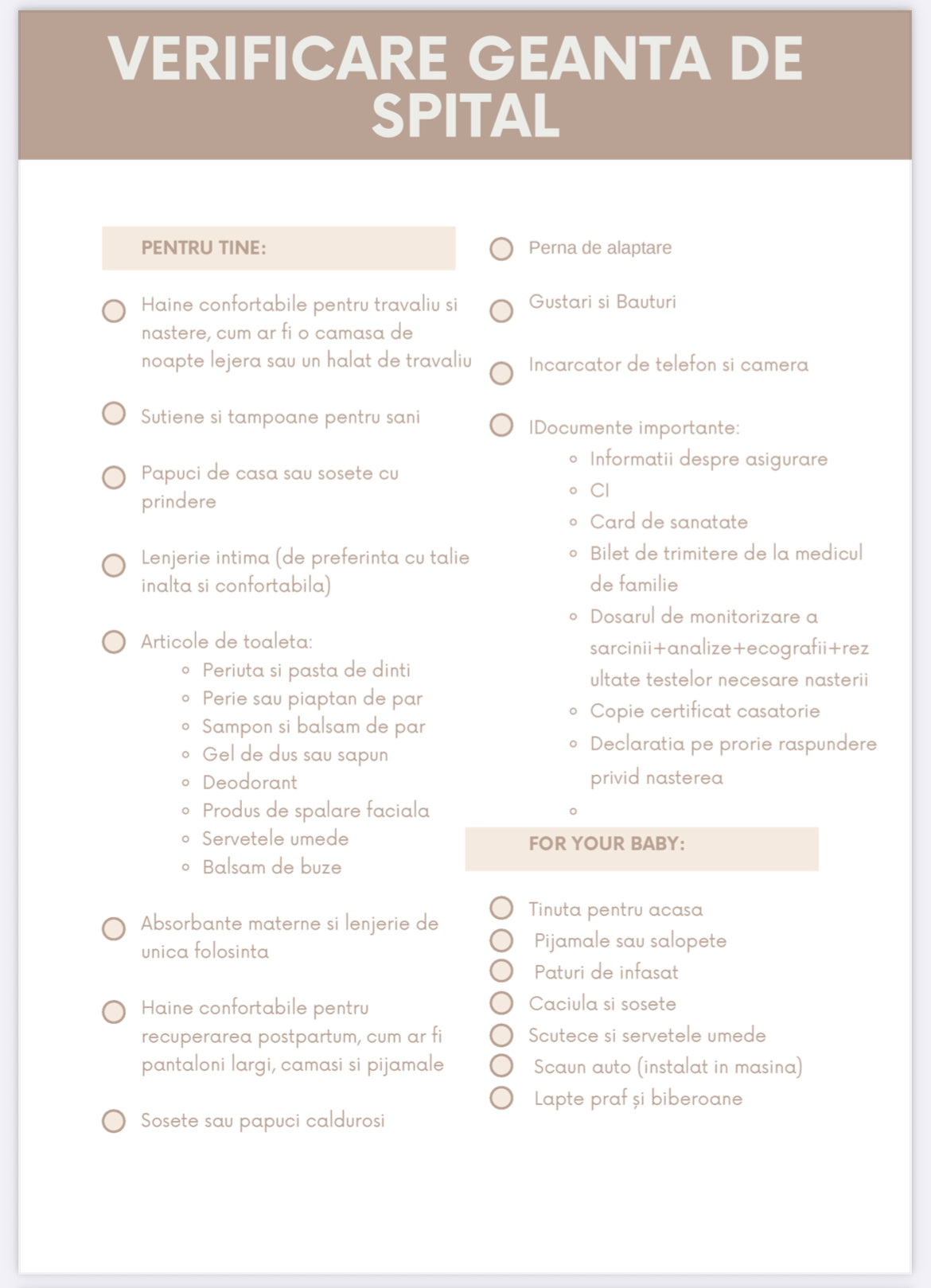 Sarcina - Pas cu pas 👩🍼