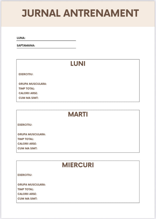 FRAGA - Jurnal de fitness