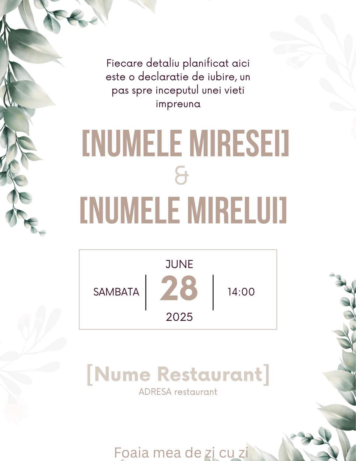 Ziua nuntii - Pas cu pas💕