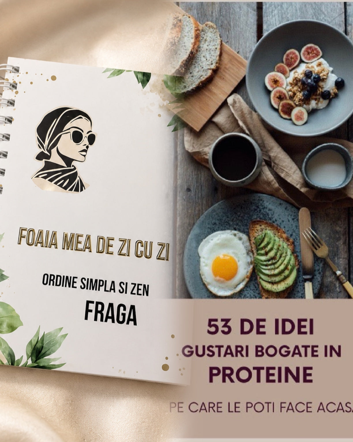 Cutia Miresei + Digital 53 Gustări Bogate în PROTEINE (Bundle) - Transport Gratuit